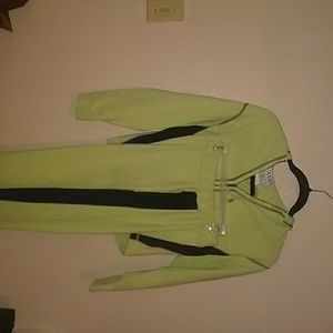 Green and black activewear